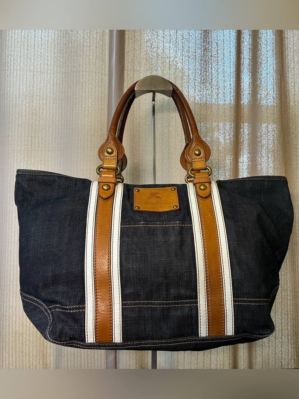 Burberry Blue Label Denim Tote